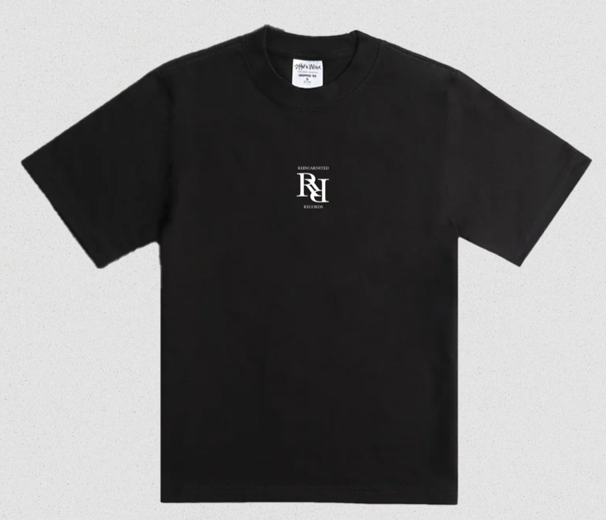 7.5oz Heavyweight "RR" Track-list Mens Cropped Tee
