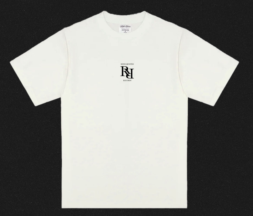 7.5oz Heavyweight "RR" Track-list Mens Cropped Tee