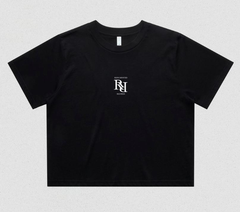 6.5oz Heavyweight "RR" Track-list Wmns Cropped Tee