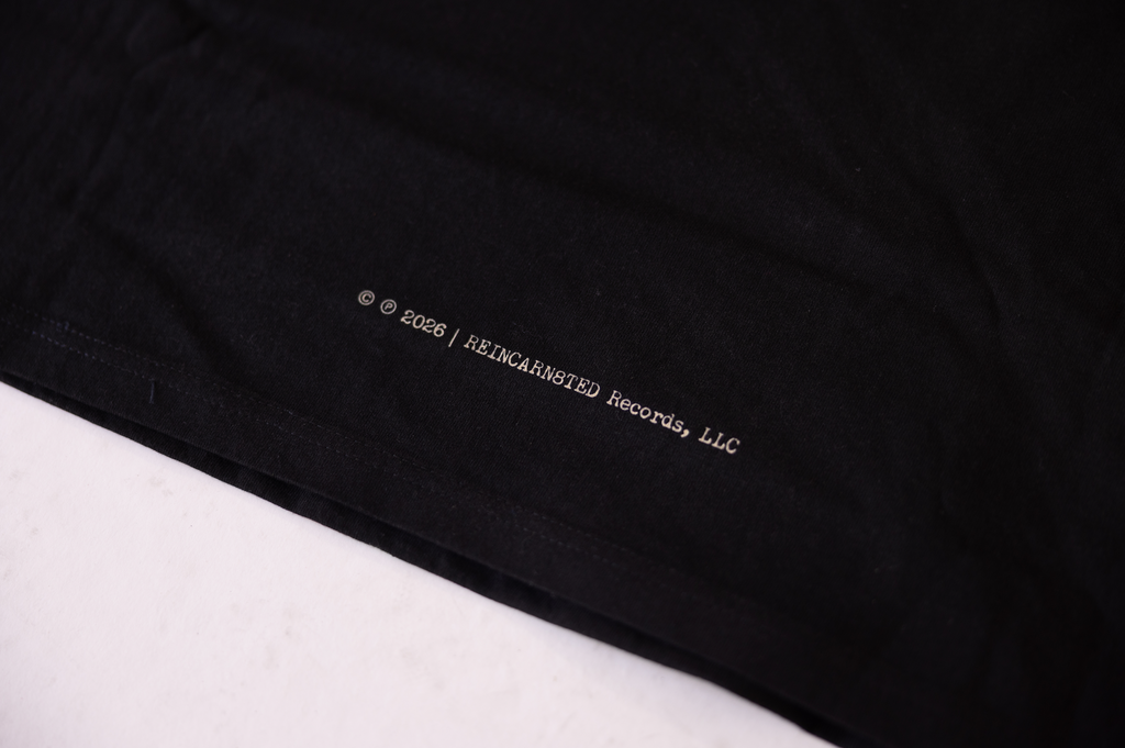 7.5oz Heavyweight "RR" Track-list Mens Cropped Tee