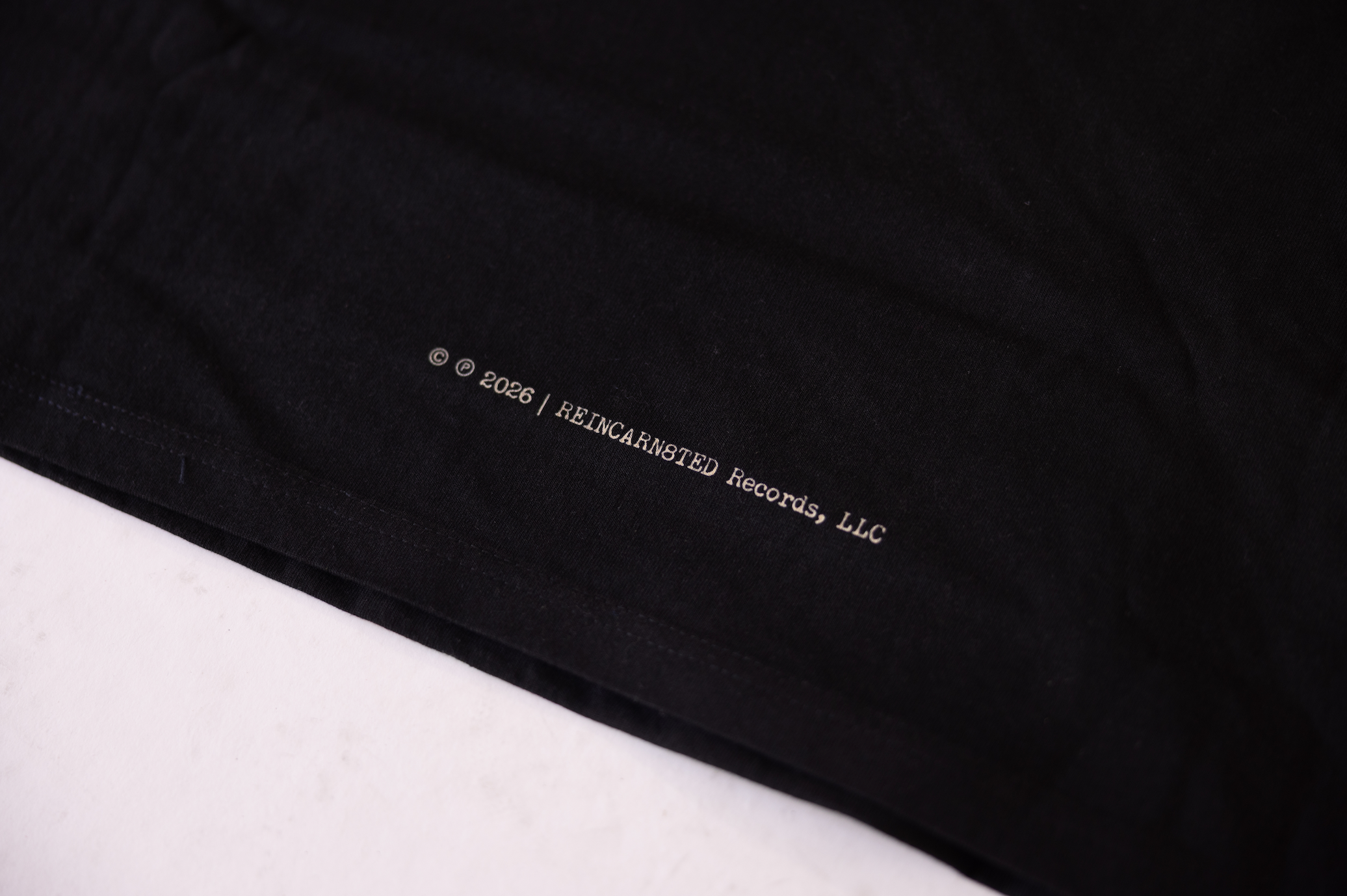 7.5oz Heavyweight "RR" Track-list Mens Cropped Tee