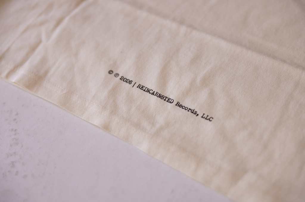 7.5oz Heavyweight "RR" Track-list Mens Cropped Tee
